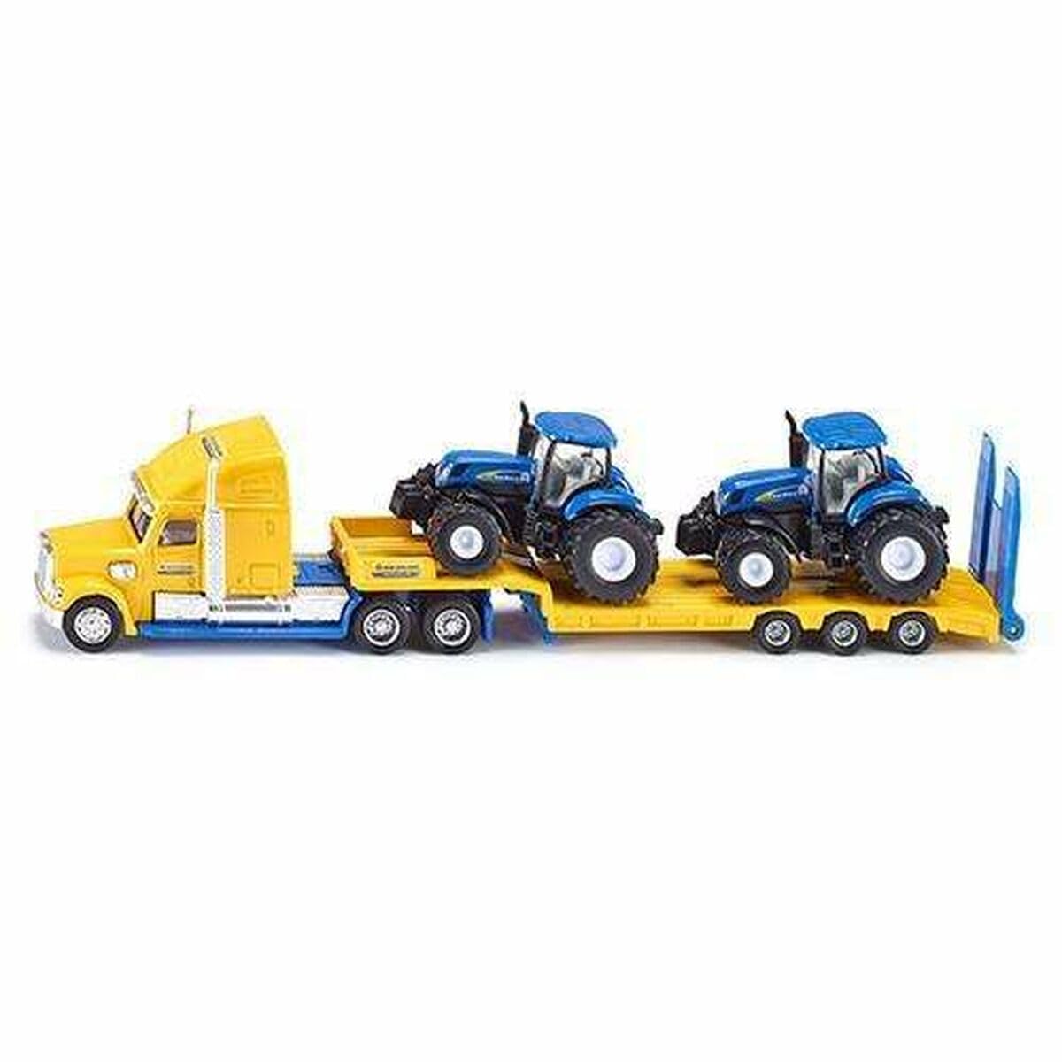 Siku 1805 Lorry with New Holland Tractors – 1:87 Diecast Vehicle (Yellow/Blue)
