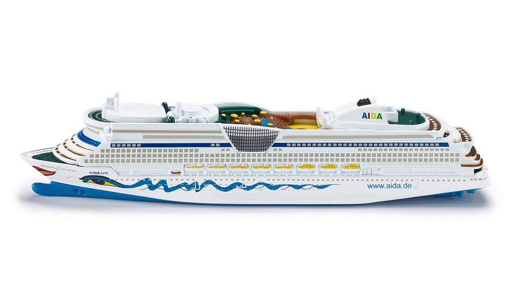 SIKU 1720 AIDALuna Cruise Ship 1:1400 Scale – Durable Metal/Plastic Model