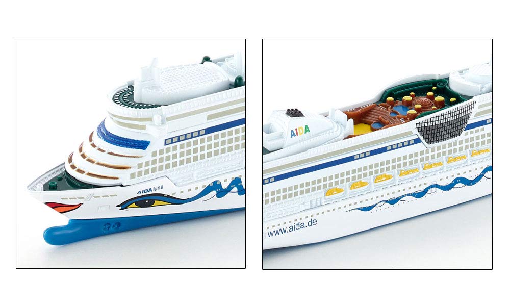 SIKU 1720 AIDALuna Cruise Ship 1:1400 Scale – Durable Metal/Plastic Model