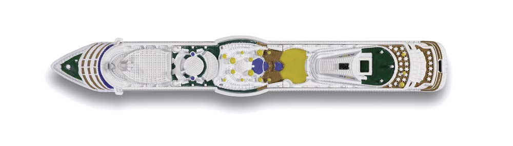 SIKU 1720 AIDALuna Cruise Ship 1:1400 Scale – Durable Metal/Plastic Model