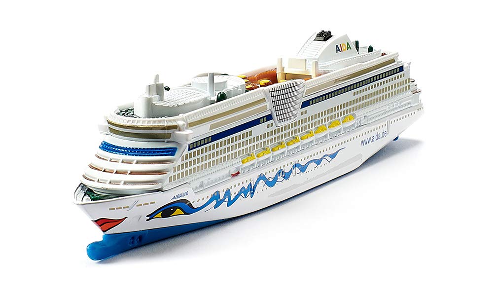 SIKU 1720 AIDALuna Cruise Ship 1:1400 Scale – Durable Metal/Plastic Model