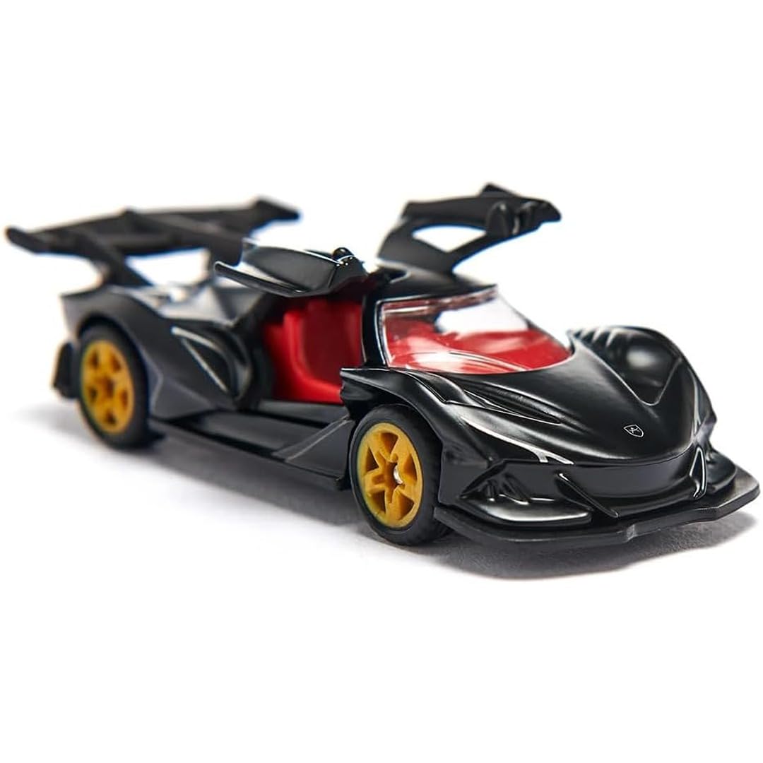 SIKU 1527 Apollo IE – Matte Black Die-Cast Car with Red Interior | SIKU SUPER