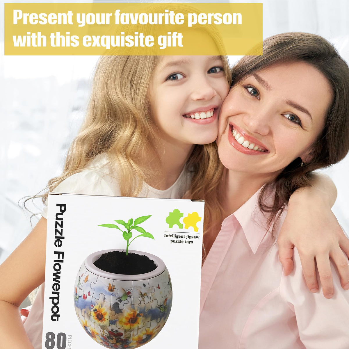 Silipull 3D Puzzle Vase – DIY Flower Display with 160 Curved Pieces