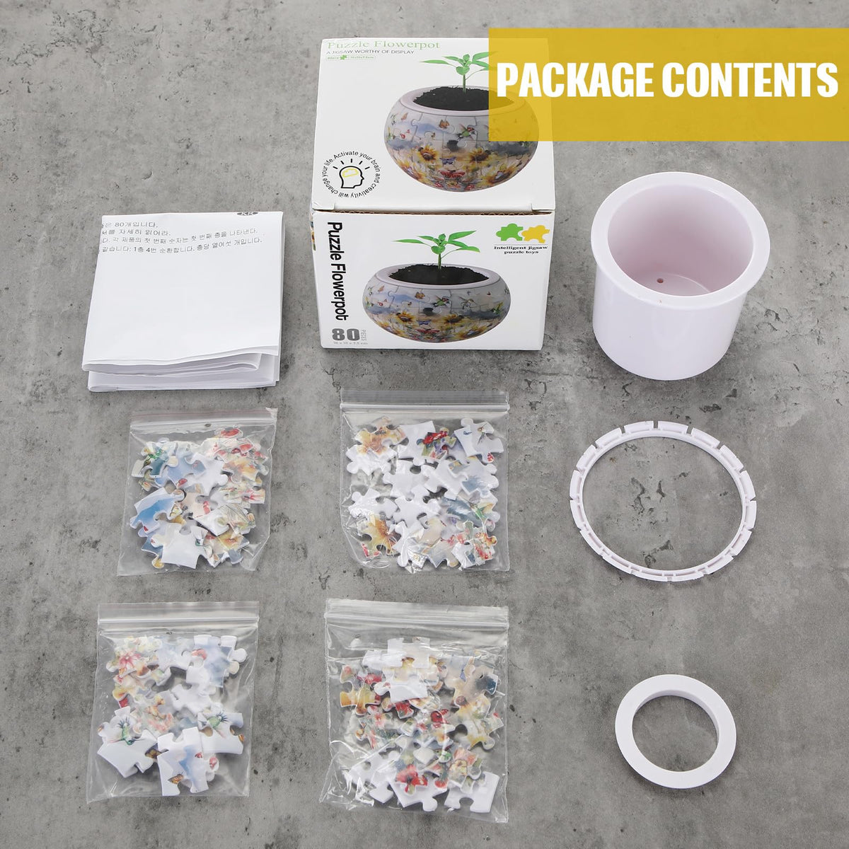 Silipull 3D Puzzle Vase – DIY Flower Display with 160 Curved Pieces