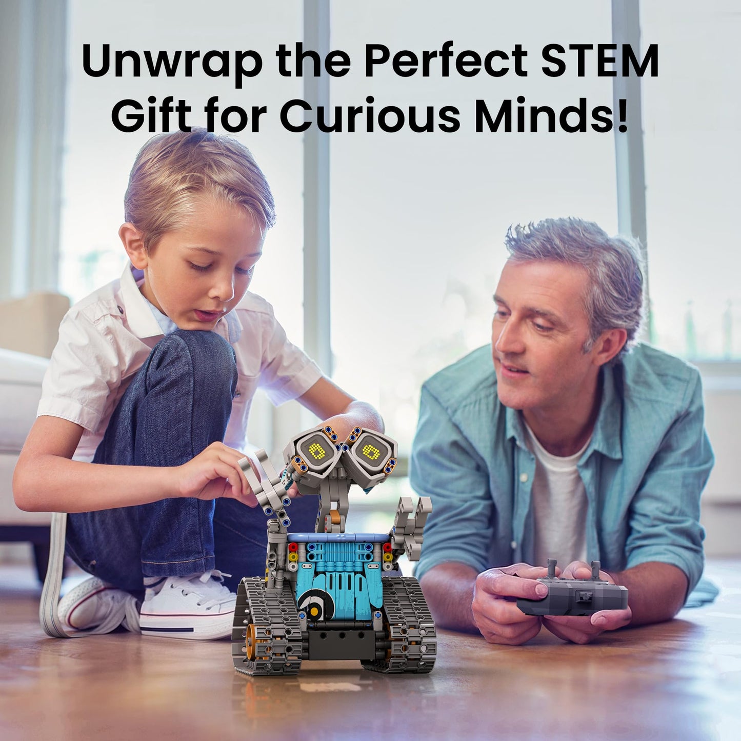 Sillbird Robot Building Kit with Remote – 5-in-1 STEM Toys (435 Pieces)
