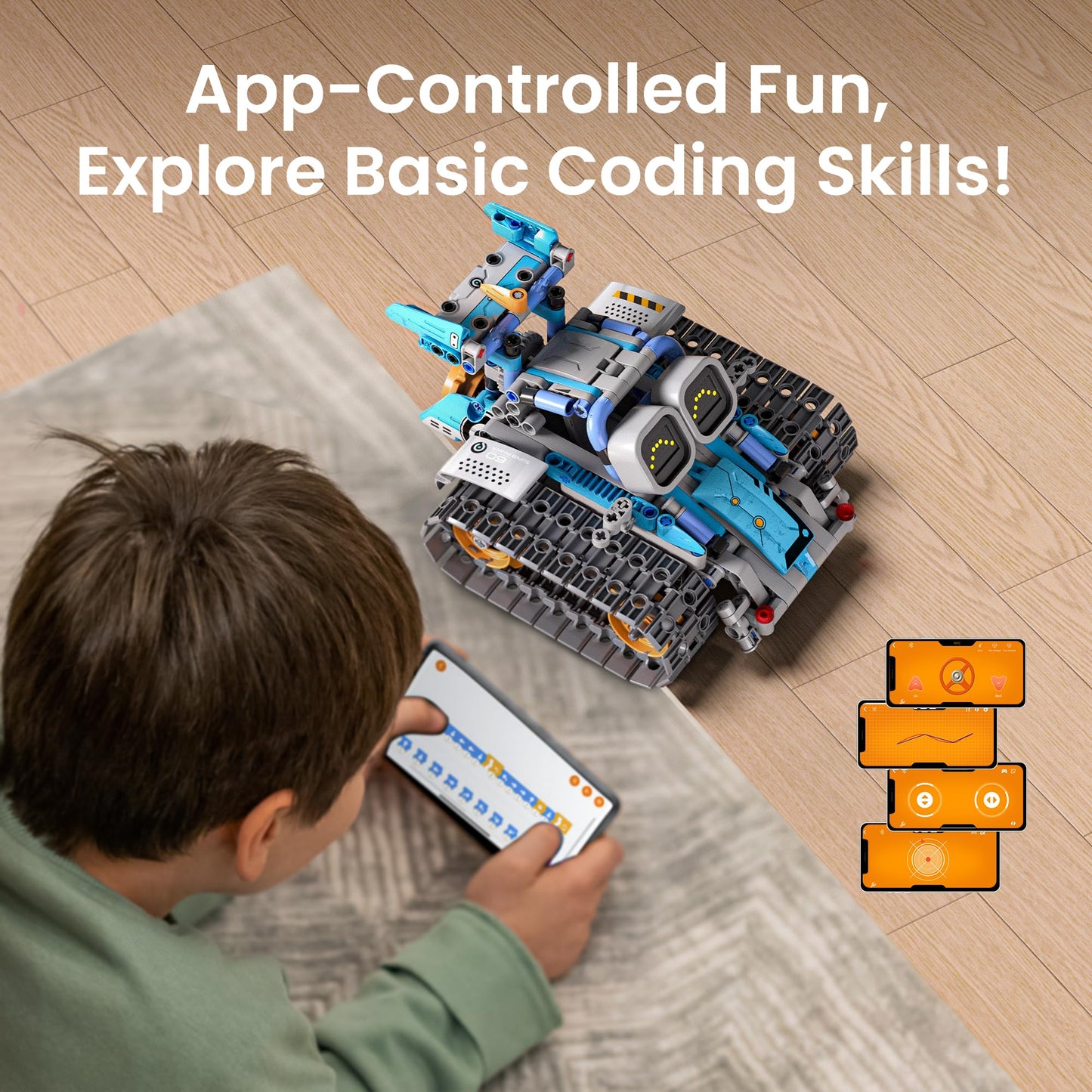 Sillbird Robot Building Kit with Remote – 5-in-1 STEM Toys (435 Pieces)