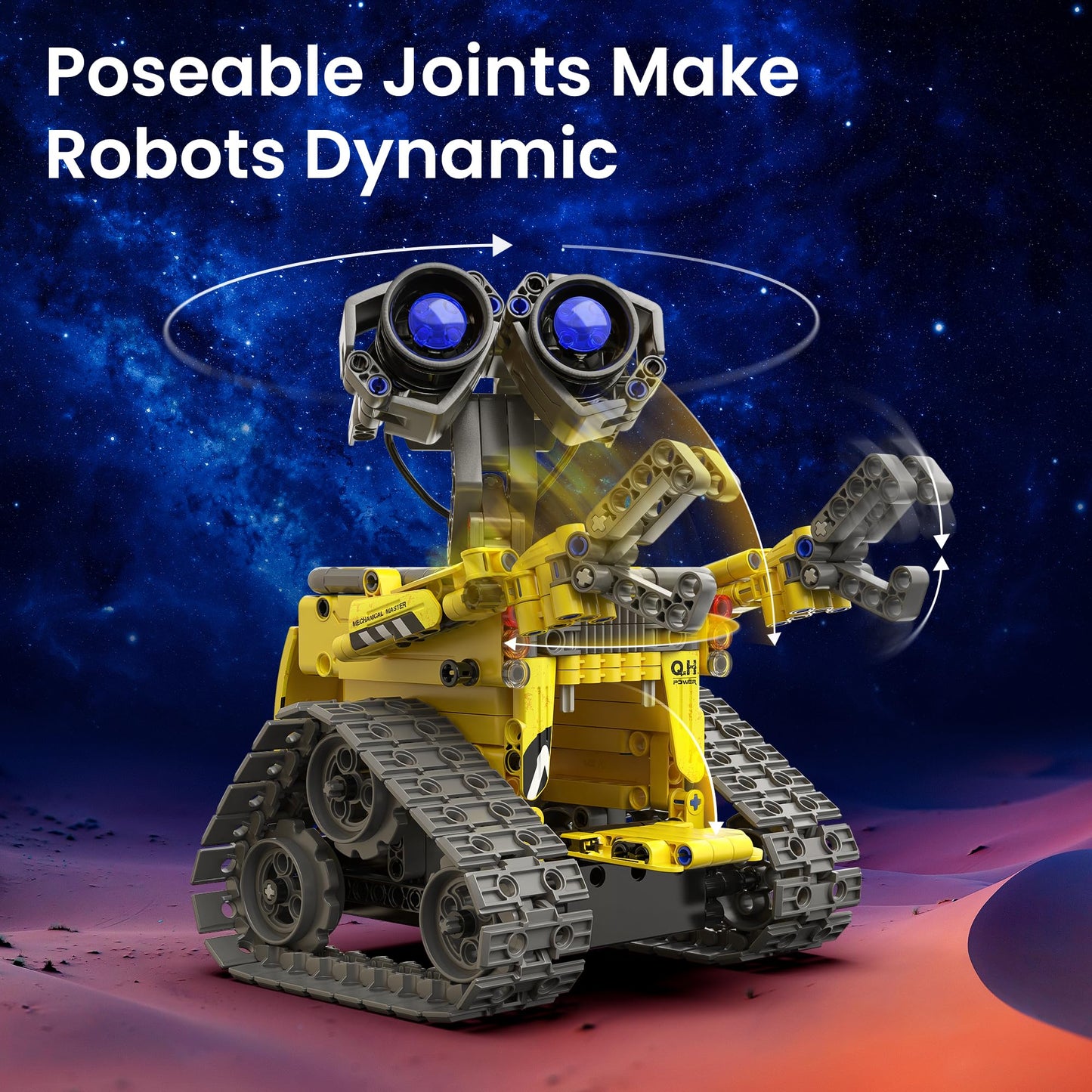 Sillbird 5-in-1 Robot Building Kit with Remote Control, 488 Pieces