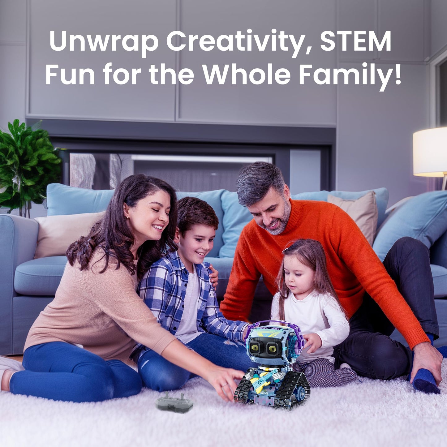 Sillbird 5-in-1 Robot Building Kit with 433 Pieces – Remote Control STEM Gift for Kids 8-12