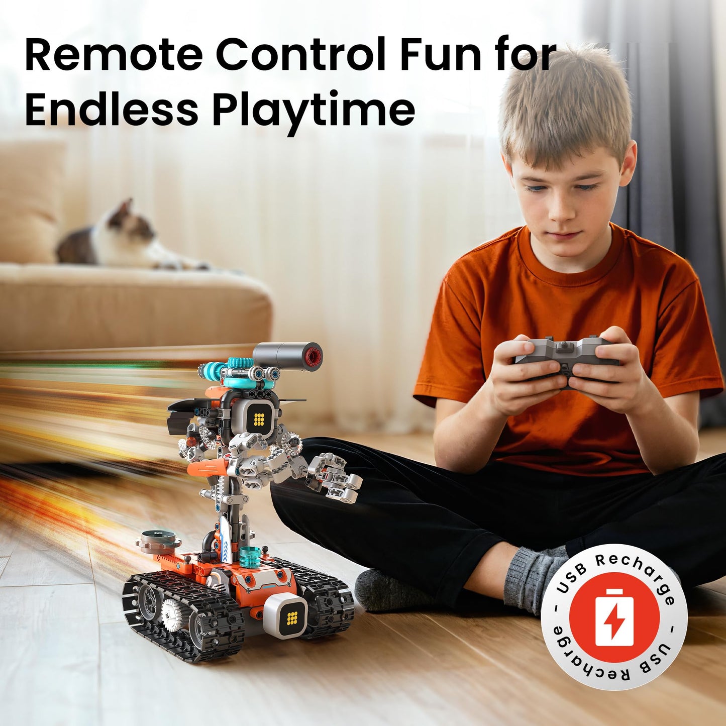 Sillbird 5-in-1 Robot Building Kit – 596 Pieces for Kids Ages 8–14