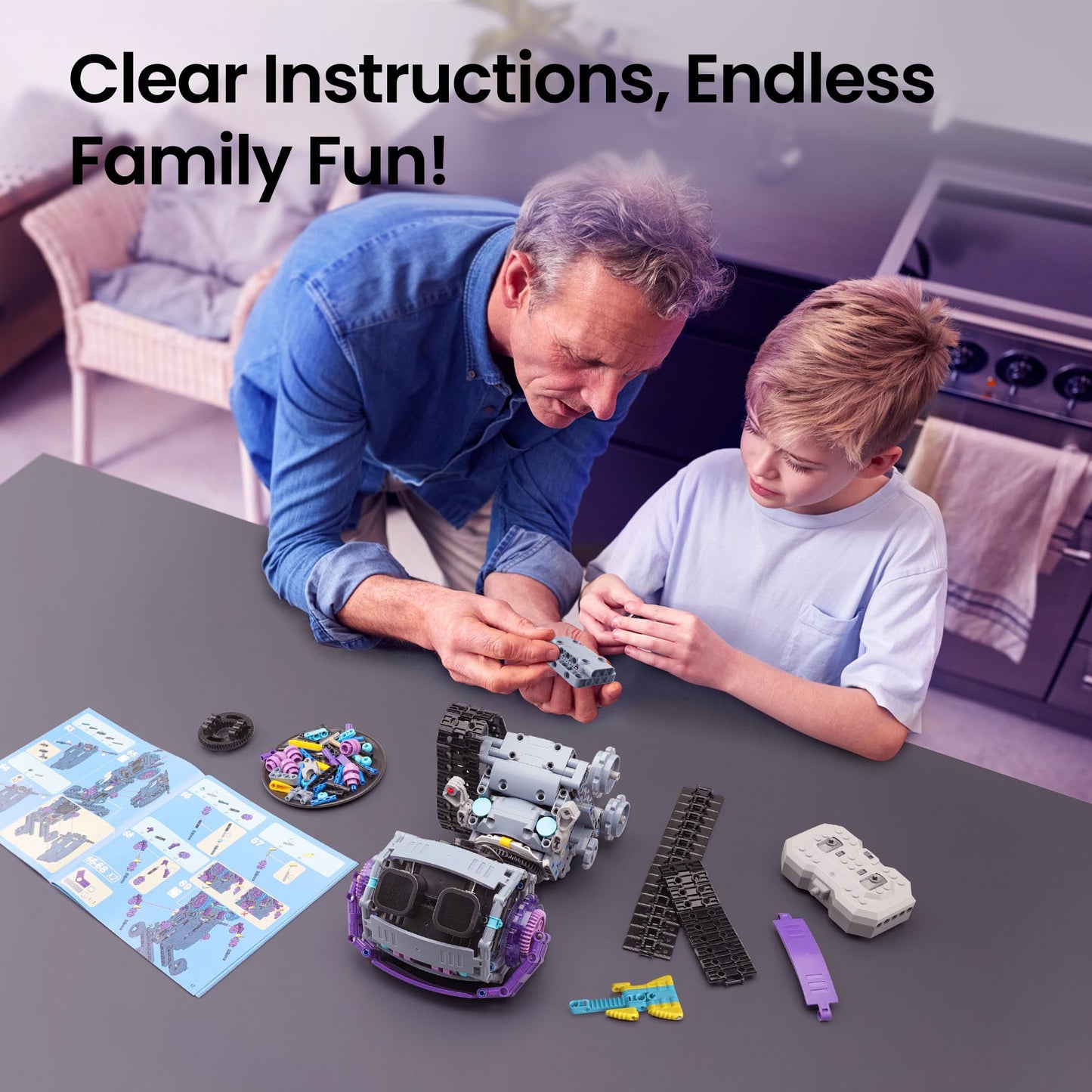 Sillbird 5-in-1 Robot Building Kit with 433 Pieces – Remote Control STEM Gift for Kids 8-12