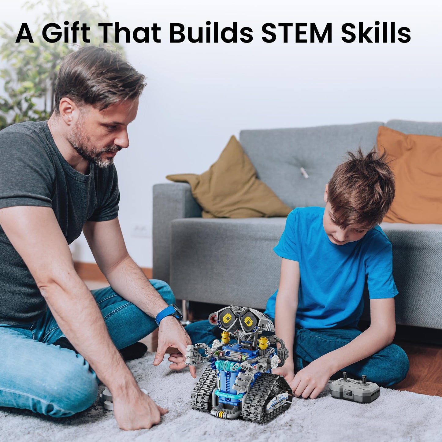 Sillbird 5-in-1 STEM Robot Kit with Remote Control for Ages 8–14 | 596 Pieces