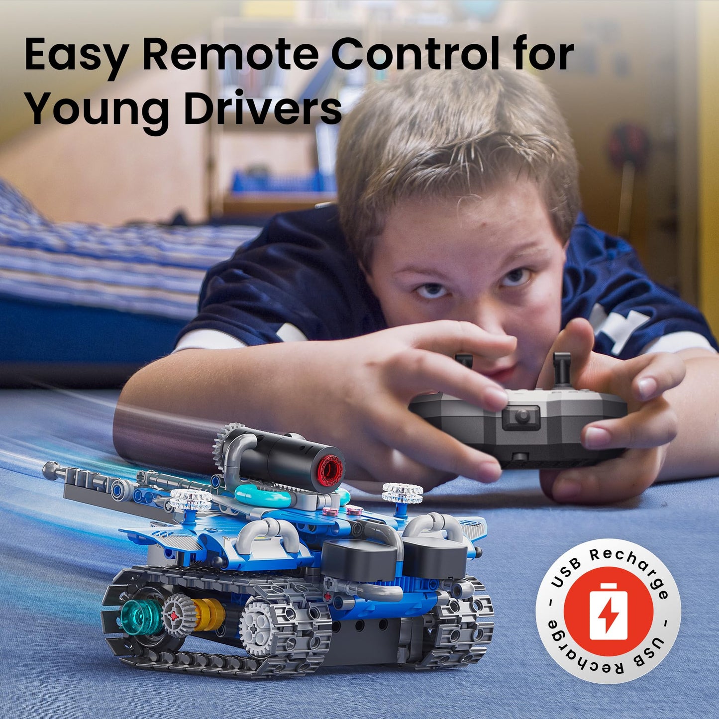 Sillbird 5-in-1 STEM Robot Kit with Remote Control for Ages 8–14 | 596 Pieces