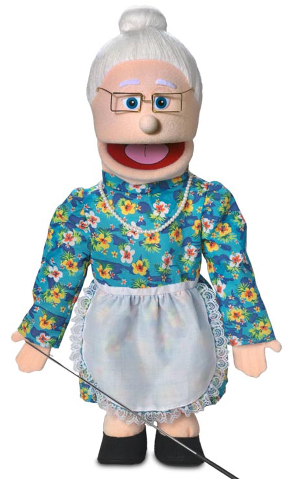 Silly Puppets 25-Inch Granny Puppet – Peach Grandmother Full-Body Ventriloquist Doll
