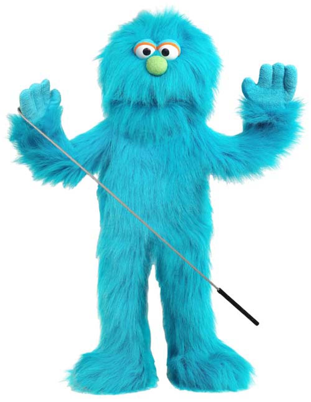 Silly Puppets 30-inch Blue Monster Puppet – Full Body Ventriloquist Puppet