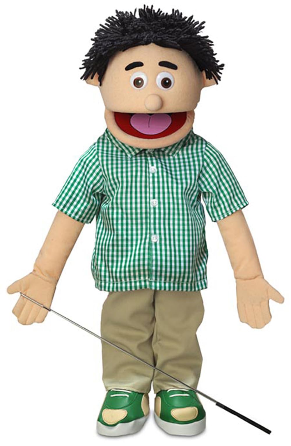 Silly Puppets Kenny Peach Boy 25-inch Full-Body Ventriloquist Puppet | Easy Mouth Movement