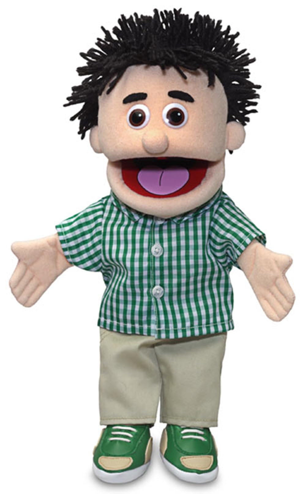 Silly Puppets Kenny Peach Boy Hand Puppet – 14-Inch Expressive Puppet