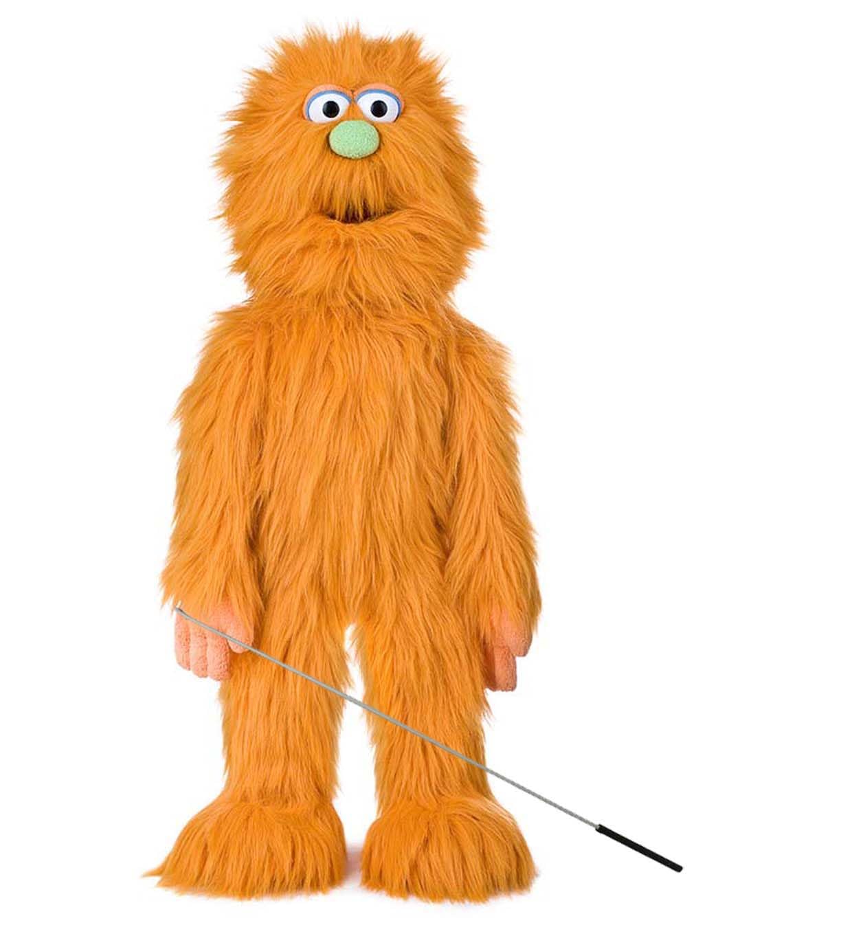 Silly Puppets 30-Inch Orange Monster Puppet, Full Body Ventriloquist Style Puppet