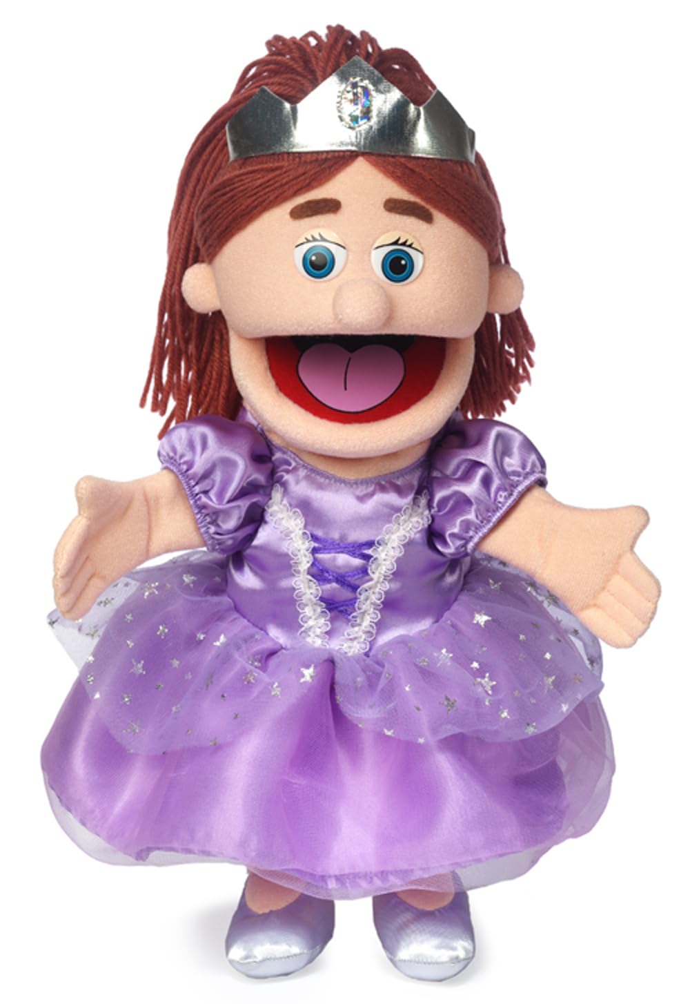 Silly Puppets 14-Inch Princess Peach Girl Hand Puppet | Creative Pretend Play