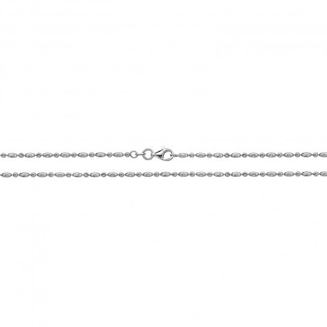Acotis Silver Chain Moon-Cut Bead G1289rh