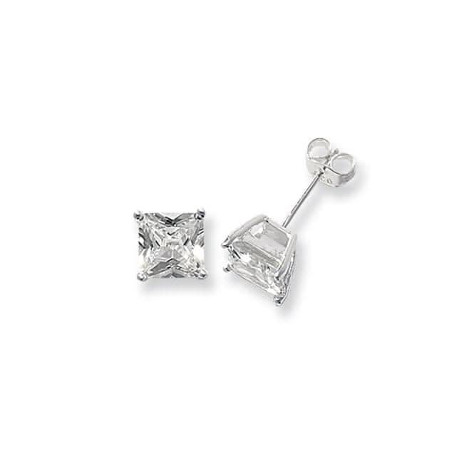 Acotis Silver Earrings with Square Zirconia G5146CZ