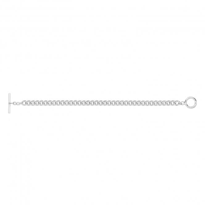 Acotis Silver 925 Albert T-Bar Bracelet G3388B