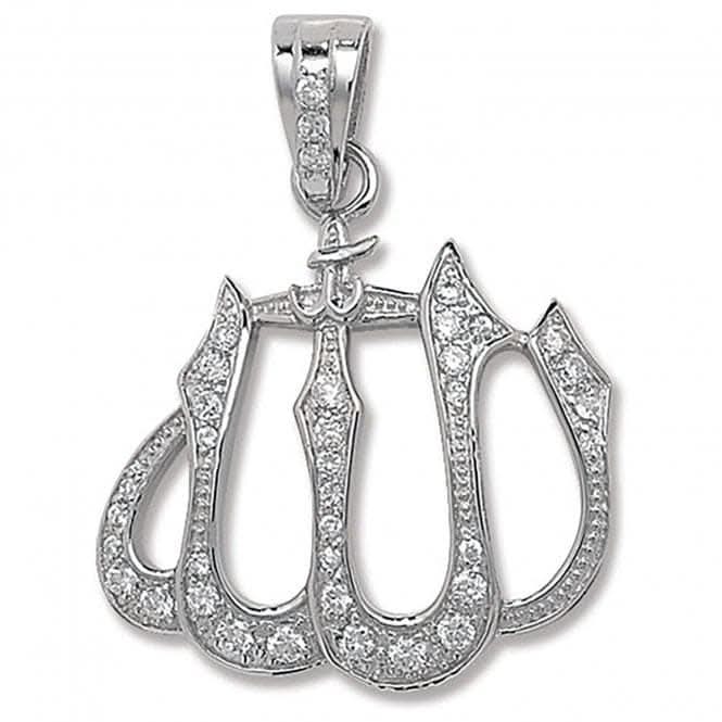 Acotis Silver Allah Zirconia Pendant G6193CZ