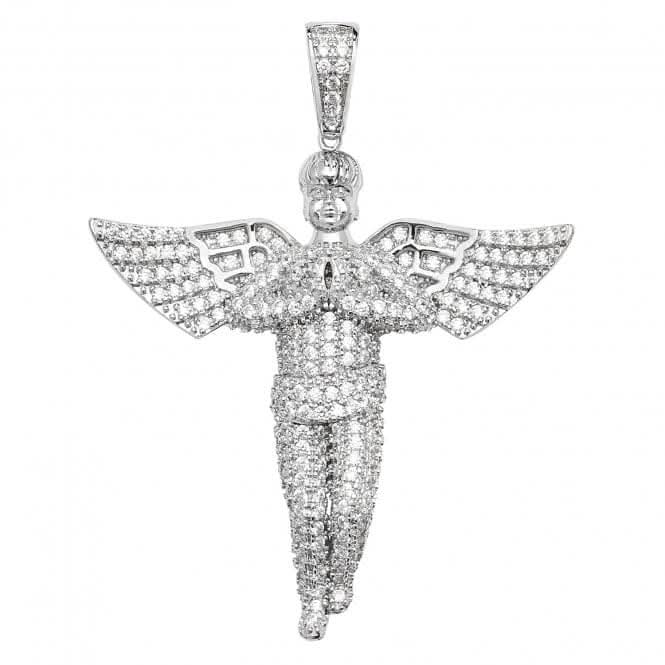Acotis Silver Angel with Zirconia Stone Pendant G61001