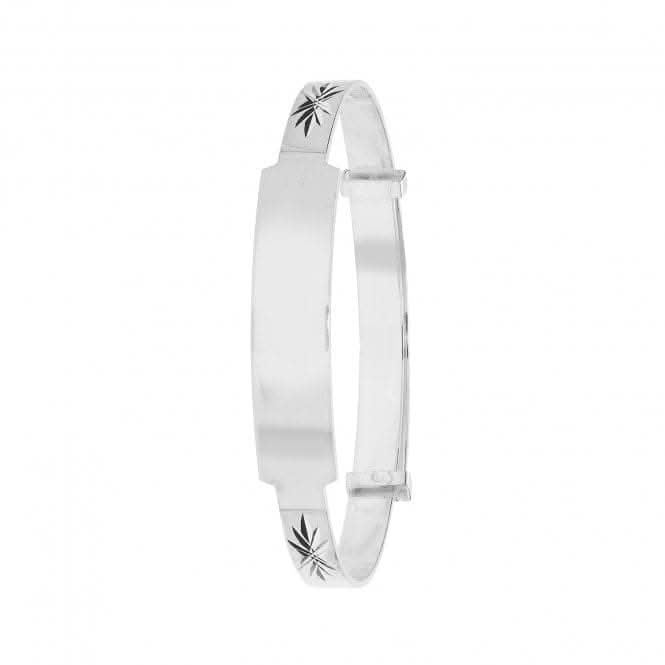 Acotis Silver Babies Round Dia Cut Silver Bangle G4374