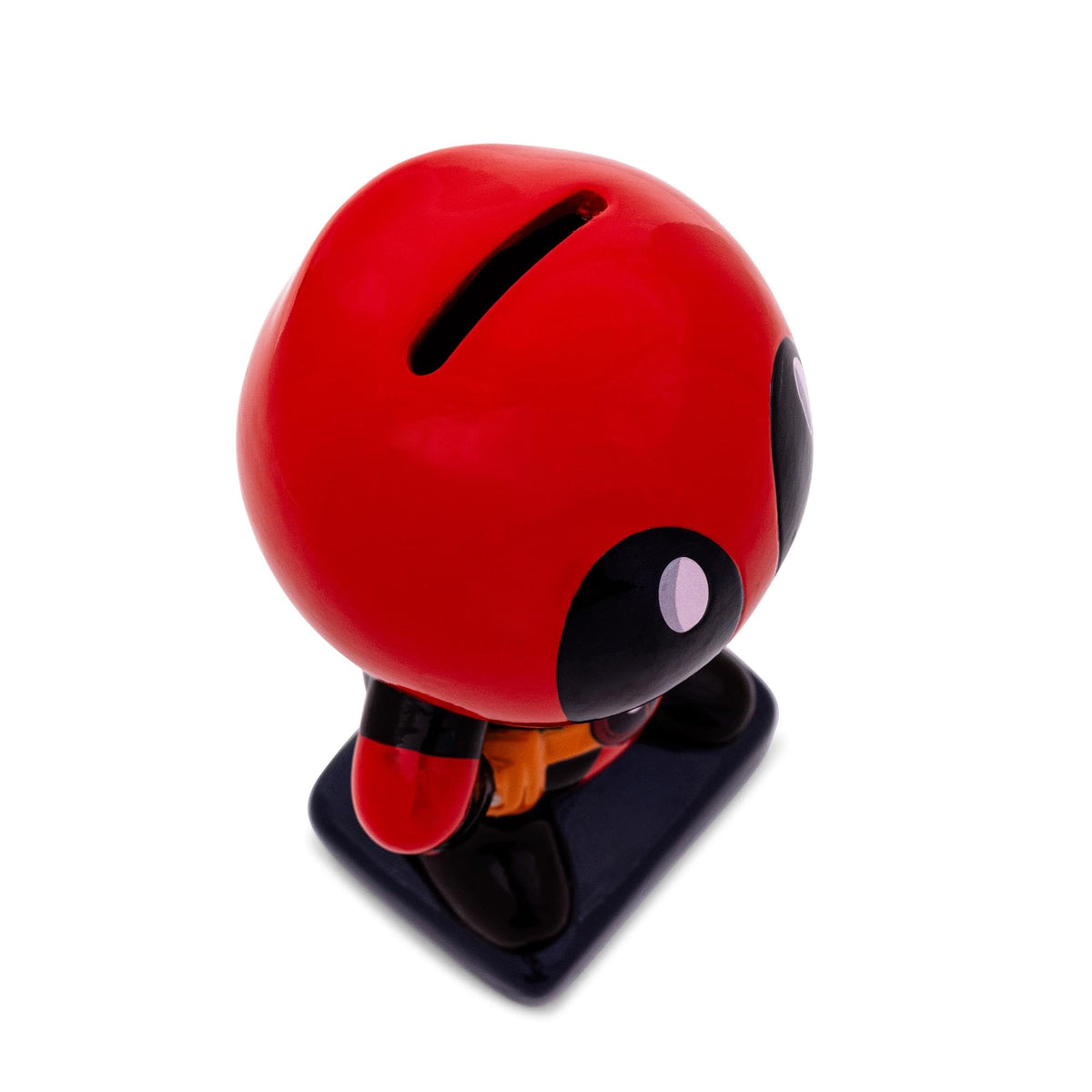 Silver Buffalo Deadpool Chibi Stance Small Ceramic Coin Bank | Officially Licensed