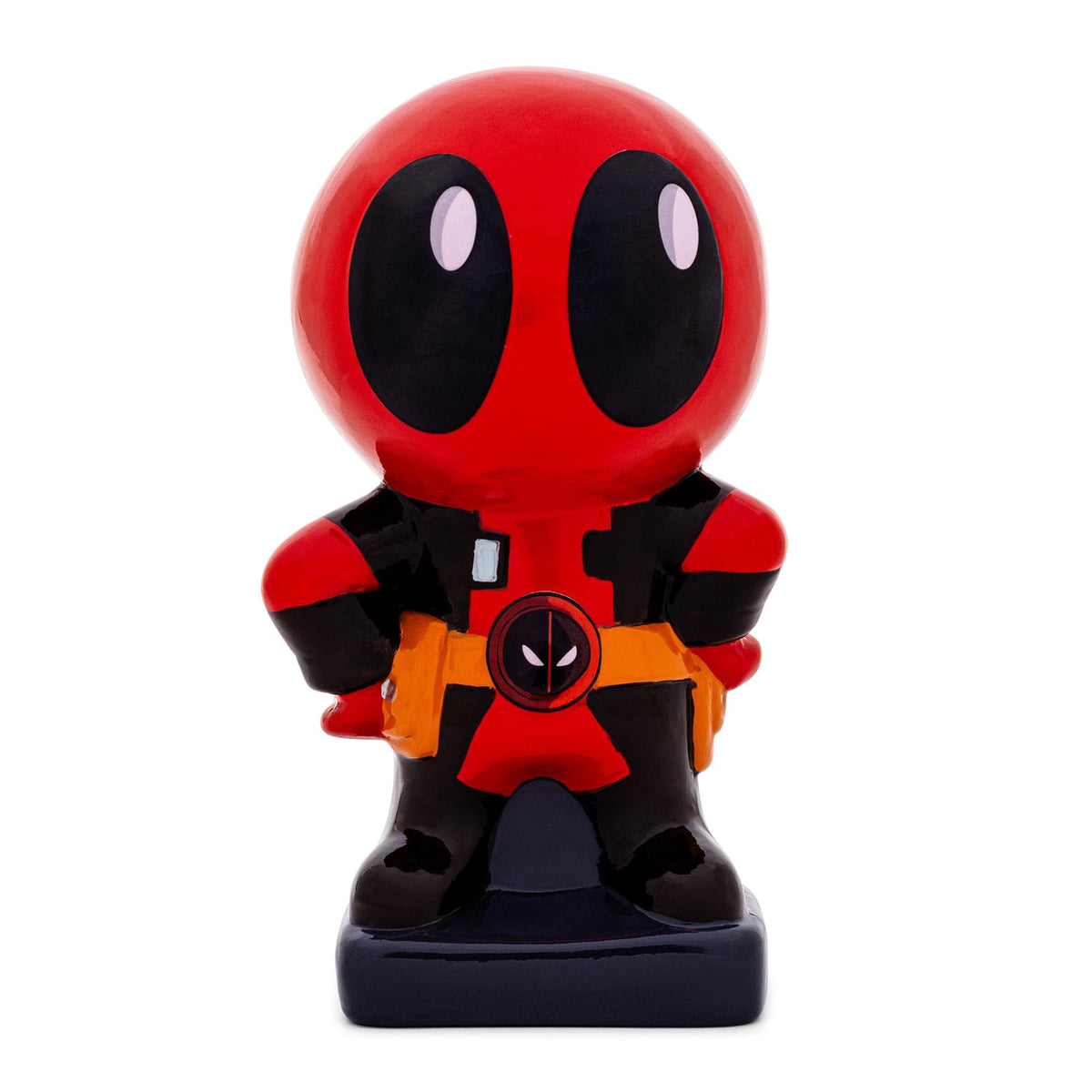 Silver Buffalo Deadpool Chibi Stance Small Ceramic Coin Bank | Officially Licensed