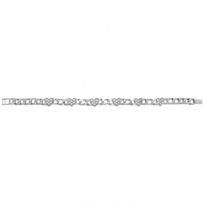 Acotis Silver Heart Bracelet with Zirconia Detail G2133