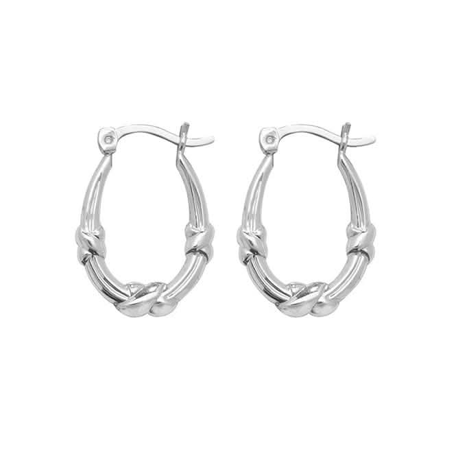 Acotis Silver Creole Earrings G51040