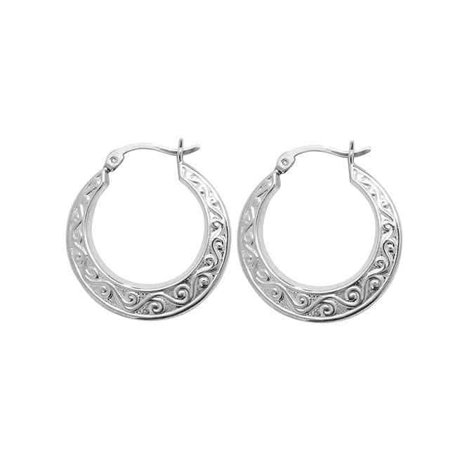 Acotis Silver Creole Earrings G51044
