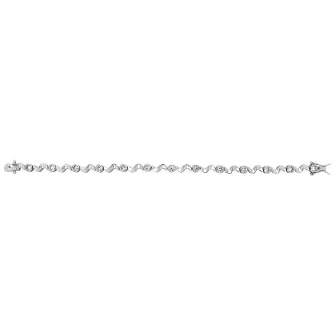 Acotis Silver Curb Gents Id Bracelet G2379