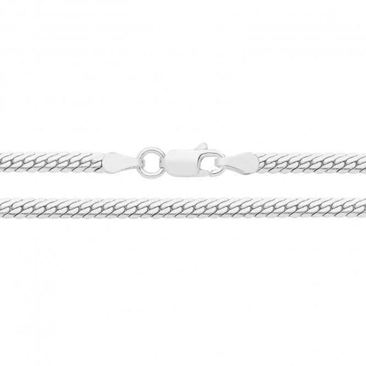 Acotis Silver D Shape Snake G1387
