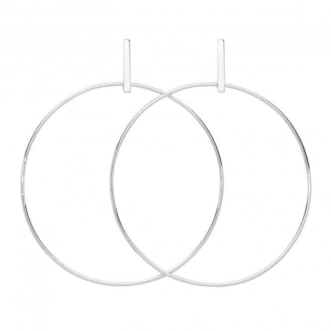 Acotis Silver Drop Hoops G51246