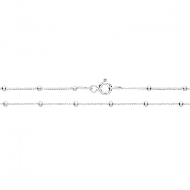 Acotis Silver Chain Fine Curb Bead G1360