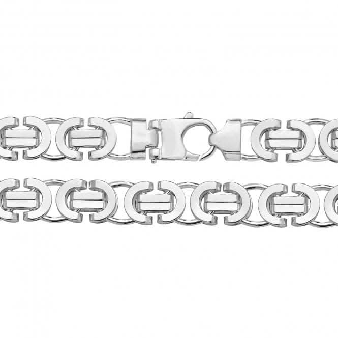 Acotis Silver Chain Flat Byzantine G1316