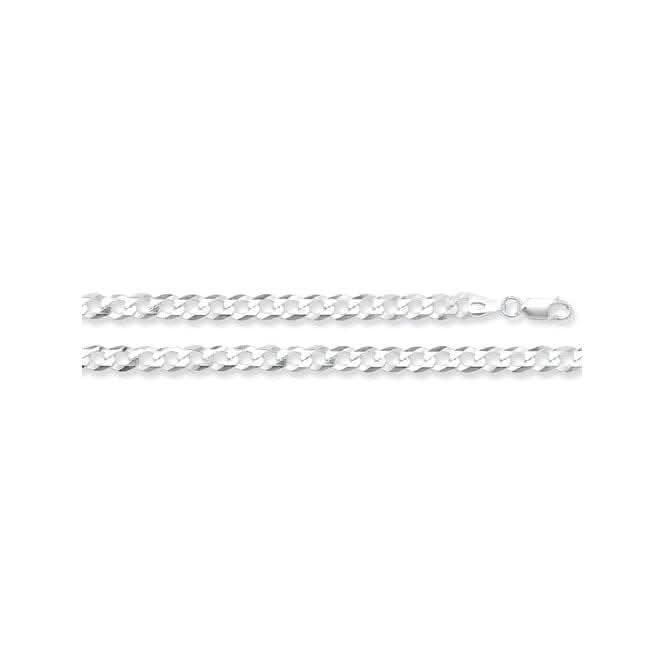 Acotis Silver Chain Flat Open Curb G1244