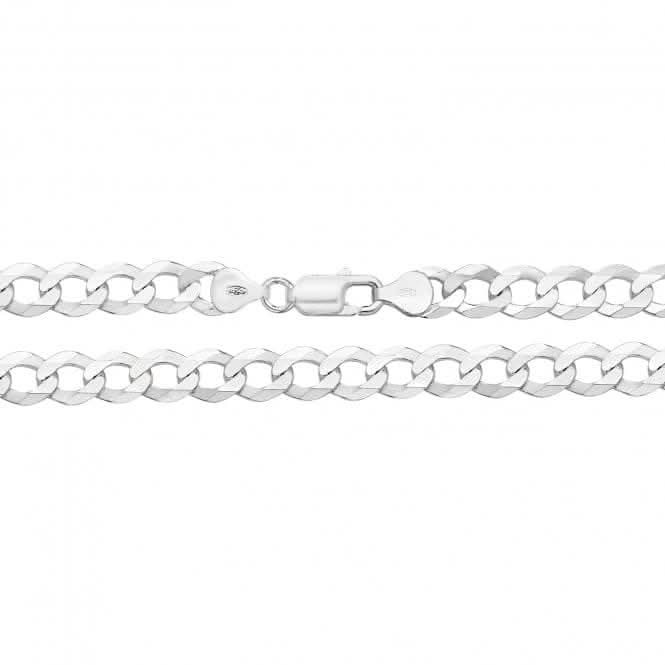Acotis Silver Chain Flat Open Curb G1157