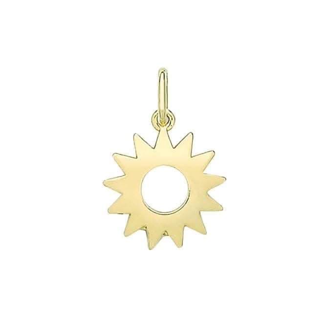 Acotis Silver Pendant Gold Plated Sun G61056Y