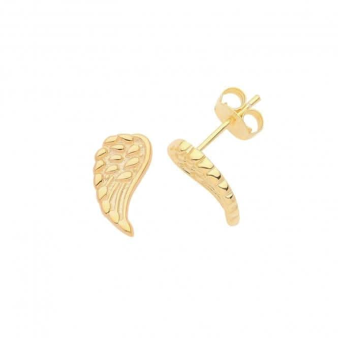 Acotis Silver Wings Studs Gold Plated Angel G51264GP