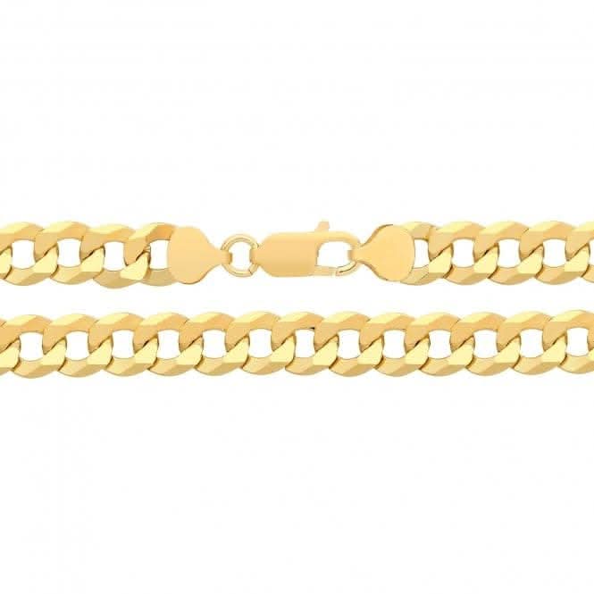 Acotis Silver Flat Curb Gold Plated G1405GP