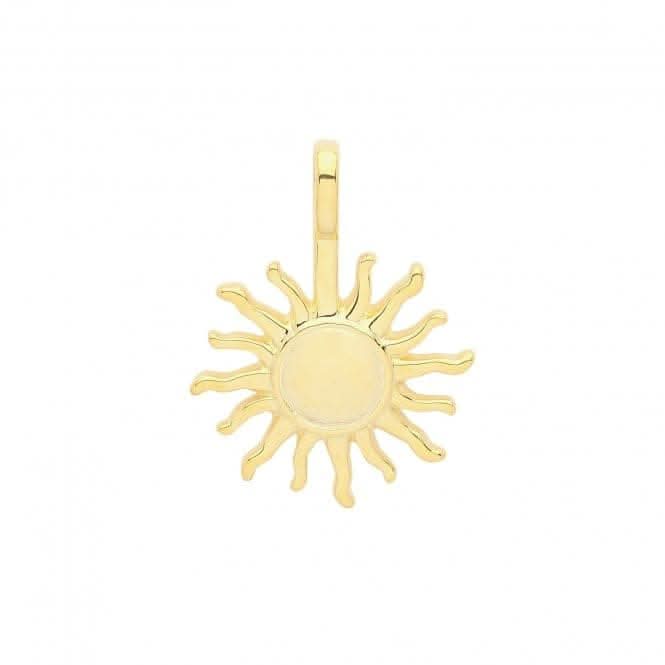 Acotis Silver Pendant Gold Plated Sun G61067GP