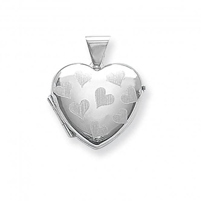 Acotis Silver Locket Heart Shaped G6577