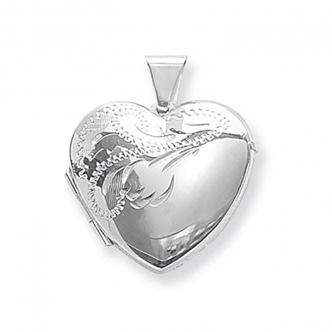 Acotis Silver Locket Heart Shaped G6579