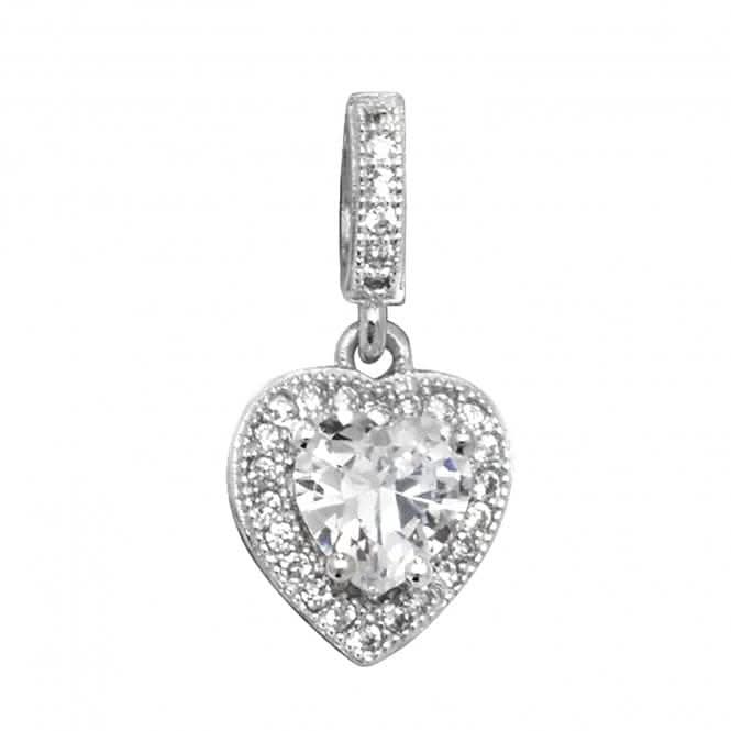 Acotis Silver Pendant Heart Zirconia G6341