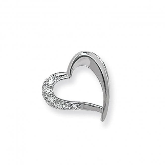 Acotis Silver Pendant Heart Zirconia G6523