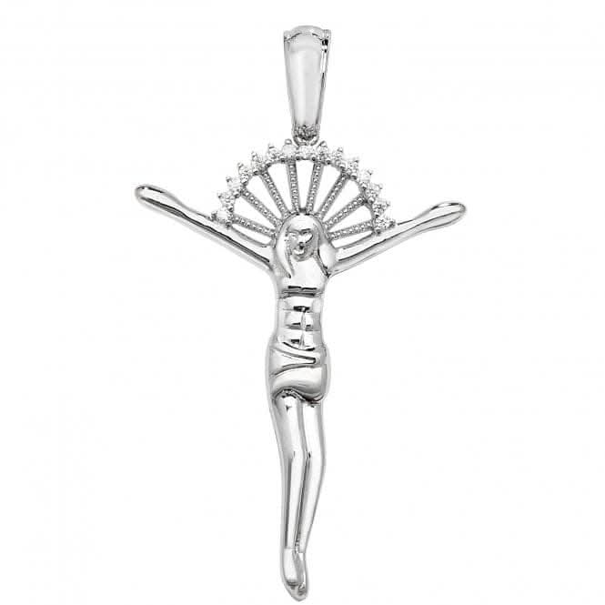 Acotis Silver Pendant Jesus Christ Zirconia G61004