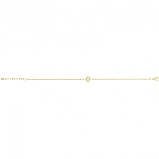Acotis Silver Bracelet Gold Plated Star G2699GP